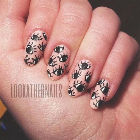 Matte Eyeball Nail Art By Lookathernails Nails Nail Patterns