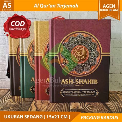 Jual Al Quran Utsmani Terjemah Ash Shahib A X Cm Al Quran