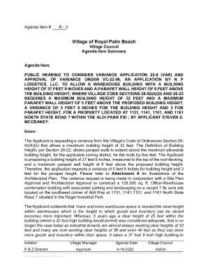 Fillable Online R 3 Pdf Village Of Royal Palm Beach Fax Email Print