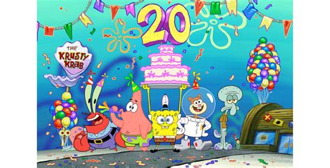 Spongebob Squarepants Celebrates 20 Years With ‘best Year Ever