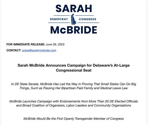 James Downs On Twitter State Sen Sarah Mcbride D Makes Her Much