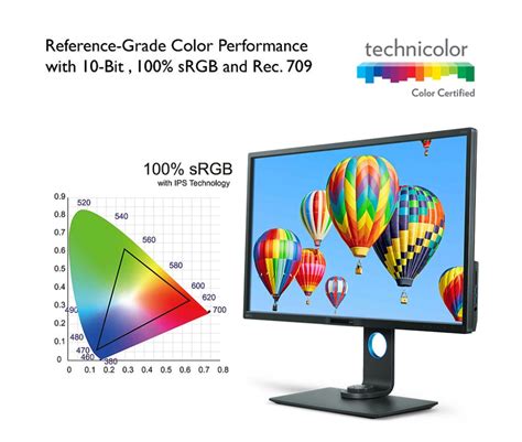 Benq Pd U Inch K Uhd Monitor Ips Panel Srgb And Rec