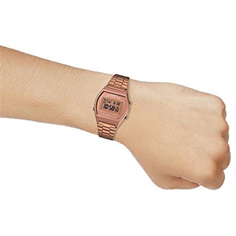 Casio Vintage Series Digital Rose Gold Dial Women S Watch B Wc Adf