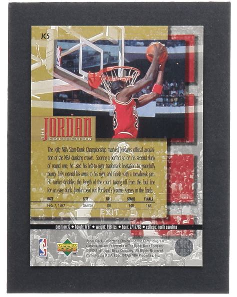 Michael Jordan Upper Deck Jordan Collection Jc Slam Dunk