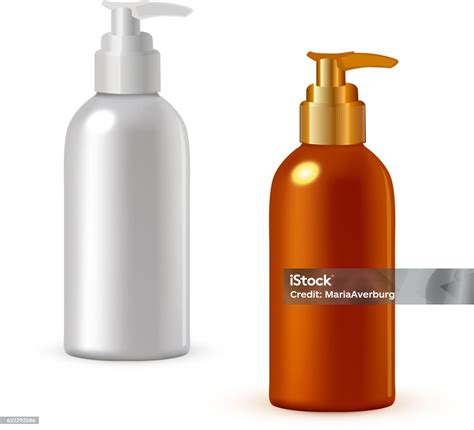 Realistic Cosmetic Bottle Mock Up Set Vector Illustration Stock Illustration Download Image