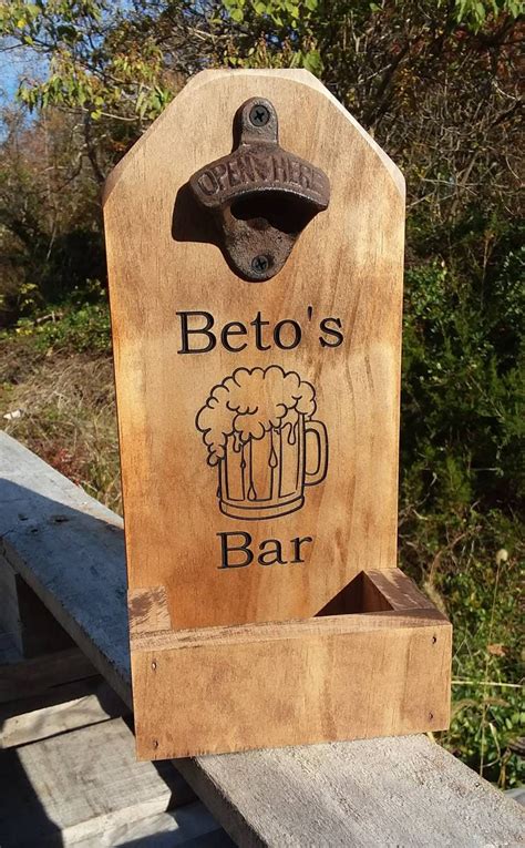 Personalized Beer Bottle Opener Groomsmen Gift Rustic Etsy