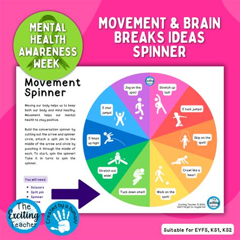 ‘movement Spinner Prompting Moving Our Body To Help Our Mental Health