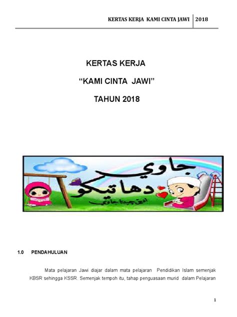 Kertas Kerja Kem Cemerlang Jawi Pdf