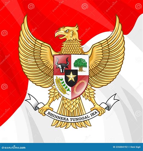 Garuda Indonesian Culture Mascot Logo Vector Illustration