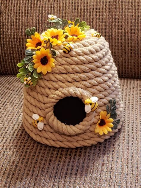 Bee Decor Tiered Tray Decor Fake Bee Hive Bee Hive Decor Summer Decor