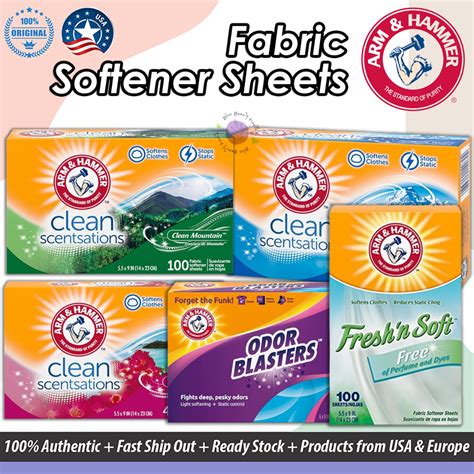 Arm Hammer Fabric Softener Sheets Dry Sheets Shopee Malaysia