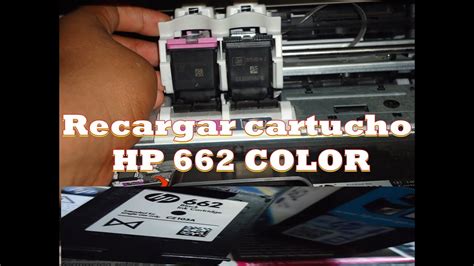 Como Recargar Cartucho Hp Color En Espa Ol Youtube