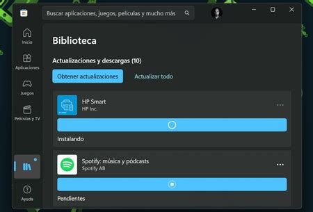 Cómo actualizar las aplicaciones desde la Tienda de Microsoft en