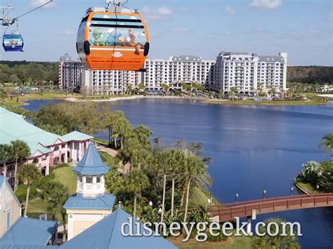 WDW Pictures: Disney Skyliner from Caribbean Beach Resort to Riviera ...