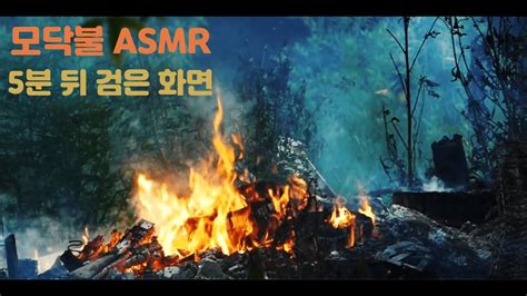 모닥불 타는 소리장작 타는 소리 5분뒤 검은화면화면꺼짐 Asmr 10시간 연속재생 Youtube