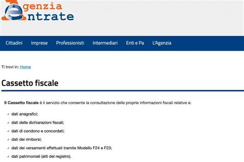 Cassetto Fiscale Cos E Come Si Accede Con Lo Spid