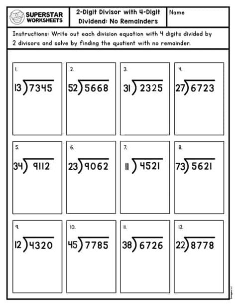 Division With Remainders Worksheets Worksheets For Kindergarten