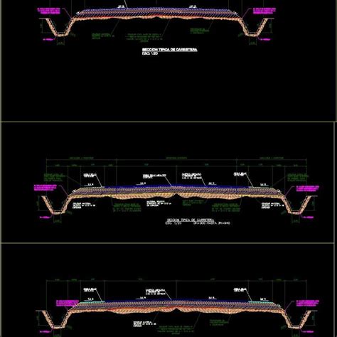 Typical Sections Of Highway Asphalt Dwg Section For Autocad • Designs Cad