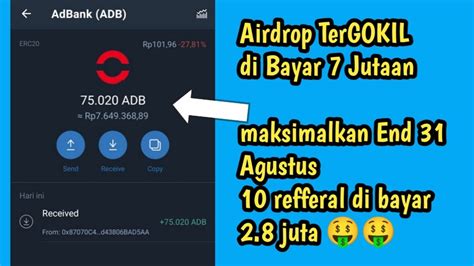 Di Bayar 8 Juta Dari Airdrop Ini WAJIB Garap Keburu Selesai YouTube