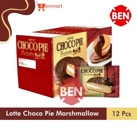 Jual Lotte Choco Pie Marshmallow Pak Box Pcs G Gr Chocopie