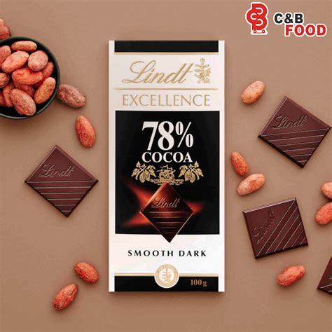 Lindt Excellence 78 Cocoa Smooth Dark Chocolate Bar 100g Cut Price Bd