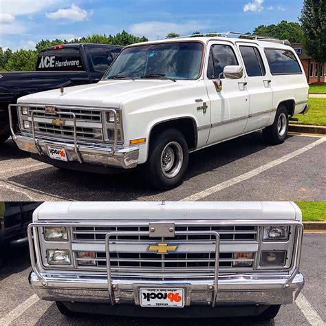 Liked The Bumper Grill Guard On This Square Suburban Squarebody Chevysuburban Suburban