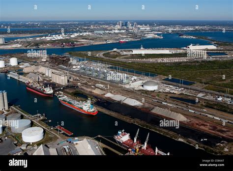 Aerial Photograph Port Of Tampa Florida Stock Photo Alamy