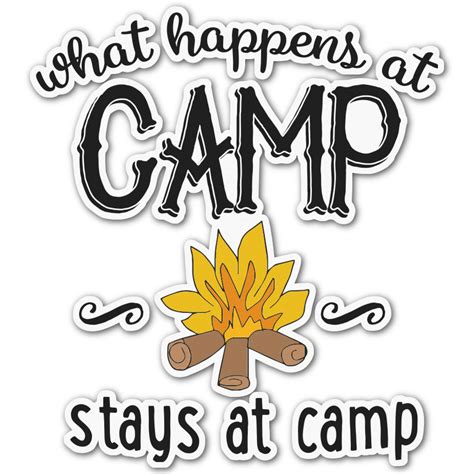 Custom Camping Sayings And Quotes Color Graphic Decal Large