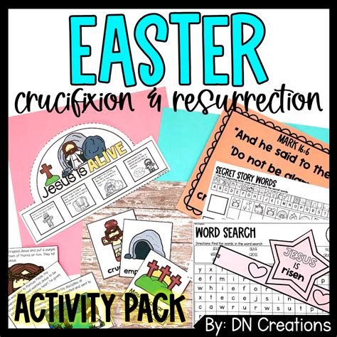 Easter Bible Activities Jesus Crucifixion And Resurrection Passion