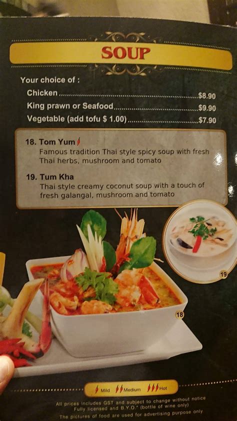 Menu At Siam 49 Thai Restaurant Hindmarsh