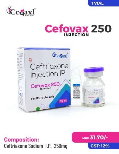 Cefovax Ceftriaxone Sodium I P Mg At Rs Vial In Panchkula