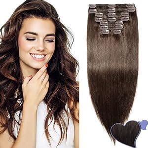 Rajout Extension Cheveux A Clip Naturel Maxi Volume Double Weft