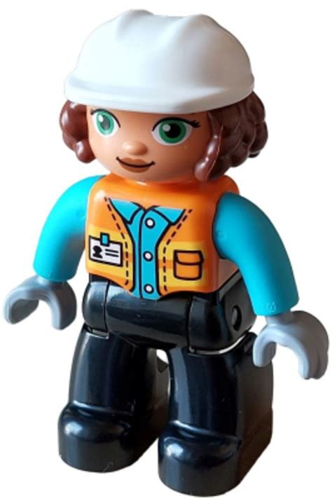 Lego Minifigur K Pb Duplo Figure Lego Ville Female Black