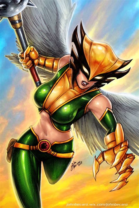 Hawkgirl By Johnbecaro Hawkgirl Hawkgirl Dc Dc Comics Girls