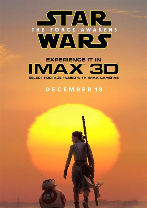 Star Wars El despertar de la fuerza cartel IMAX más fotos y spots