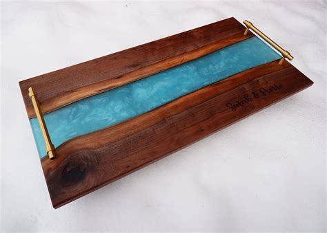 River Epoxy Charcuterie Board Etsy