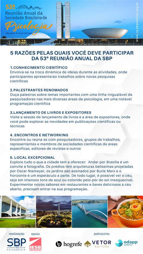 Raz Es Pelas Quais Voc Deve Participar Da Reuni O Anual Da Sbp