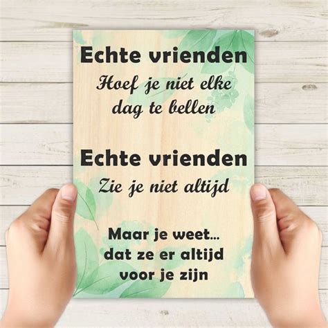 Spreukbord Echte Vrienden Hout Vintage Grappig Humor Bord