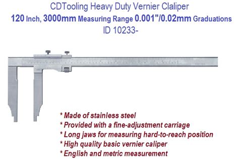 Inch Mm Measuring Range Inch Mm Graduation Heavy