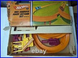 Car Track Set Vintage S Hot Wheels Hot Curves Race Action Incomplete Track Set No Car