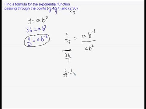 Find Exponential Equation From Points Calculator Tessshebaylo