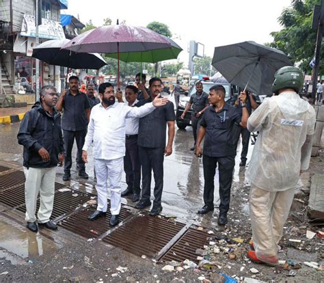 Eknath Shinde Visits Flood Affected Areas At Milan Subway The Daily