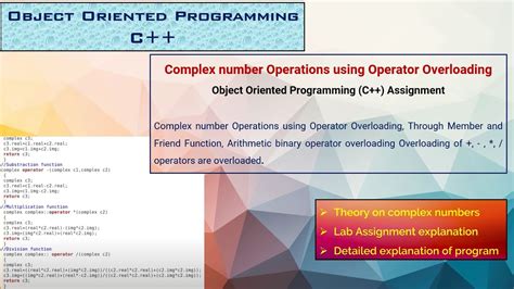 Complex Number Operations Using Operator Overloading In Cobject Oriented Programming