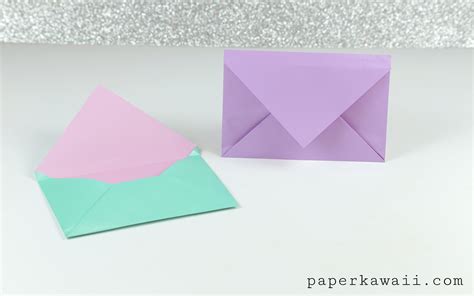 Simple Origami Envelope Video Tutorial Paper Kawaii