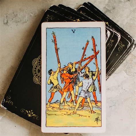 Interpreting The Five Of Wands Crystallinetuition