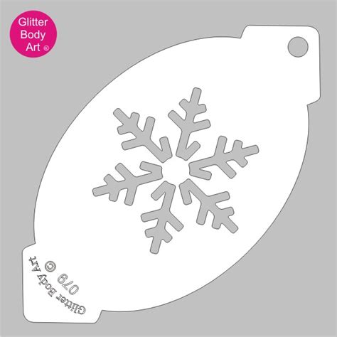 Snowflake Face Paint Stencil Temporary Tattoo Store