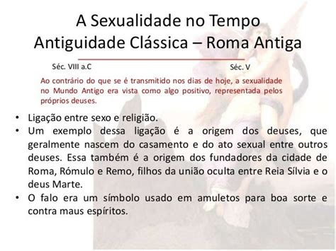 A Sexualidade No Tempo