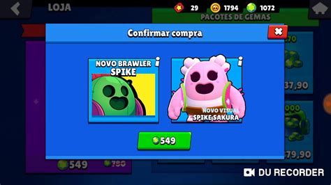 Comprei O Cacto Spike No Brawl Stars YouTube