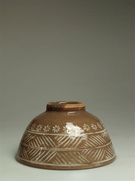 Vintage Japanese Inka Mishima Matcha Tea Bowl Etsy