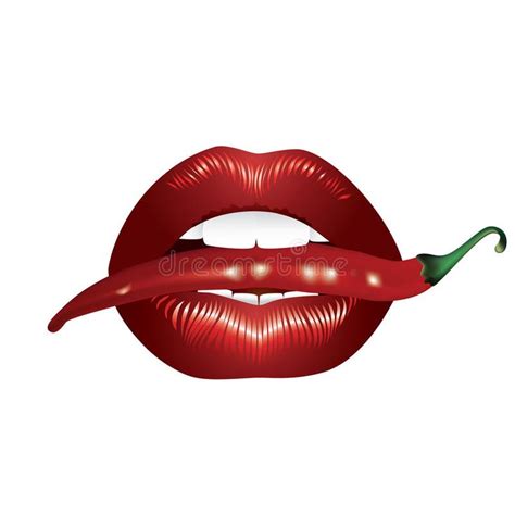 Lips And Pepper Stock Illustration Stuffed Peppers Red Hot Chili Peppers Chili Pepper